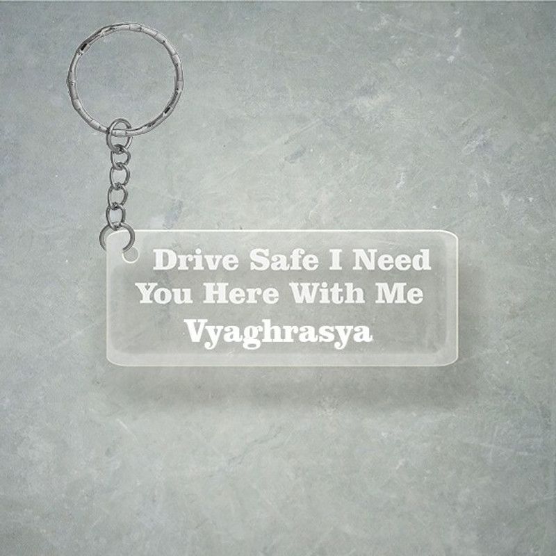 SY Gifts Drive SafeDesign With Vyaghrasya Name Key Chain