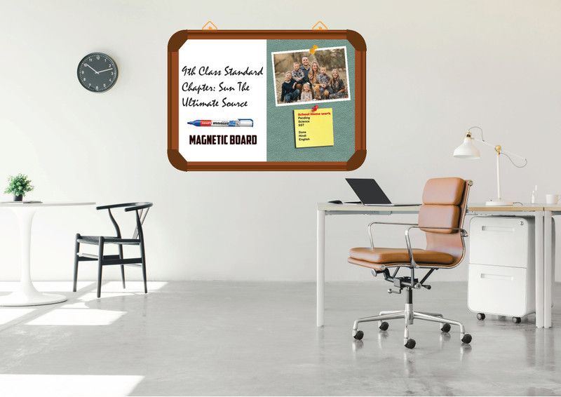 Sunway Display System MAGNETIC board 1.5*2 feet, BROWN Aluminium FRAME (PEPPERMINT) Board CORK Bulletin Board  (PEPPERMINT)