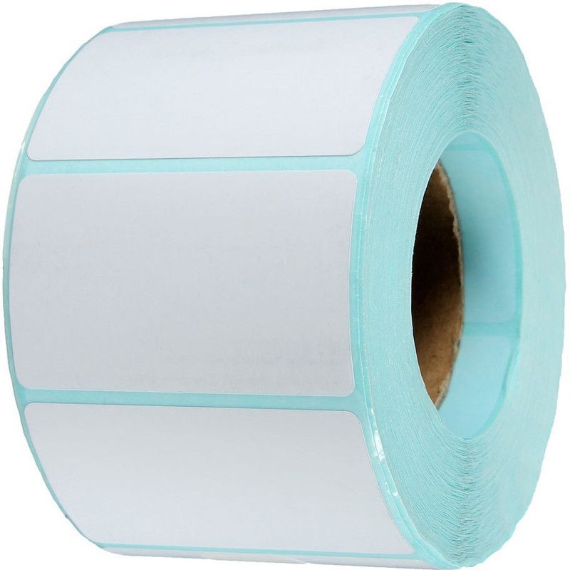 aditya labels 50 mm X 30 mm, Chromo (White) Barcode Paper Labels, 1000 Labels In Roll, Permanent Self Adhesive Paper Label  (Smooth White)