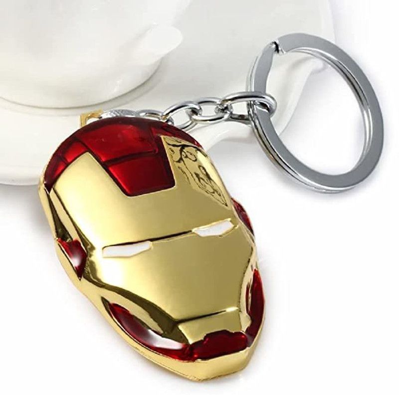 Teczest Marvel Avenger IronMan Red/Gold Premium Quality Keychain Key Chain
