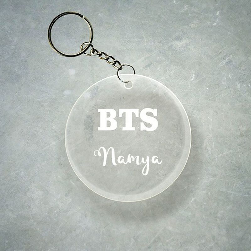 SY Gifts BTS Design With Namya Name Key Chain
