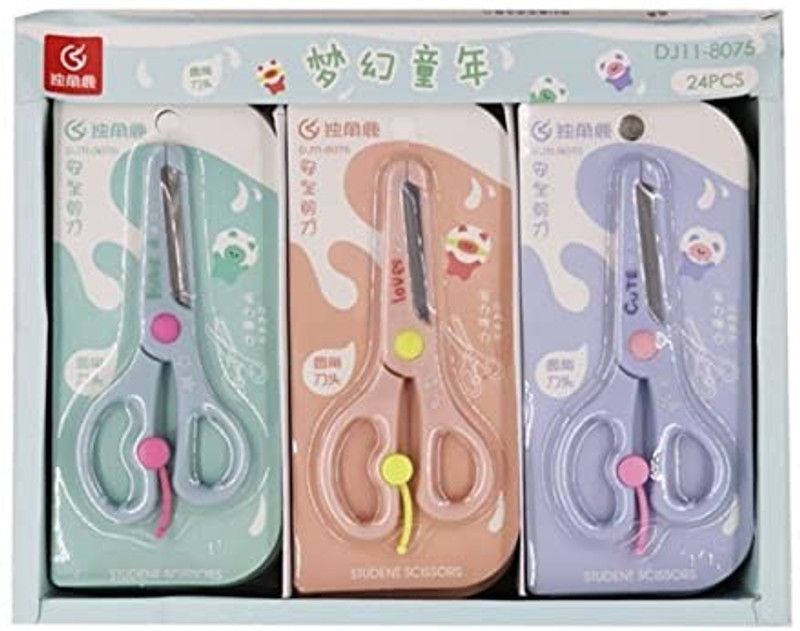 EasyToBuy SCISSORS GENERIC STUDENT Scissors  (Set of 3, Multicolor)