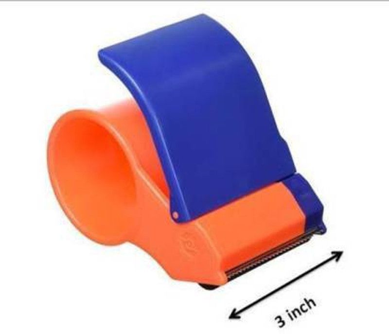 Bloriza single Handheld Tape Dispenser (Manual)  (Orange,Blue)