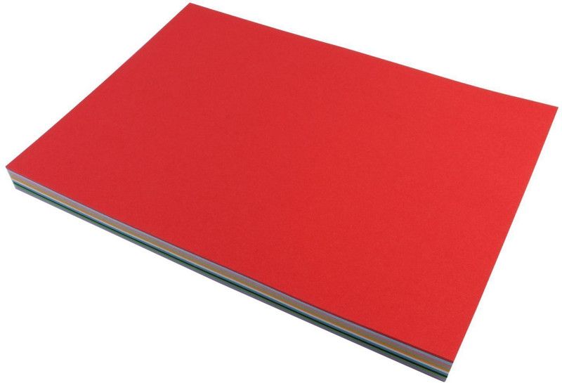 SHARMA BUSINESS A4 UNRULED A4 100 gsm Coloured Paper  (Set of 1, Red, Green, Orange, Pink)