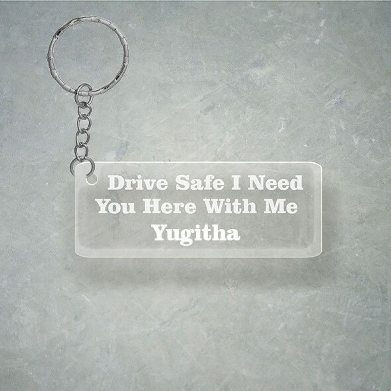 SY Gifts Drive SafeDesign With Yugitha Name Key Chain
