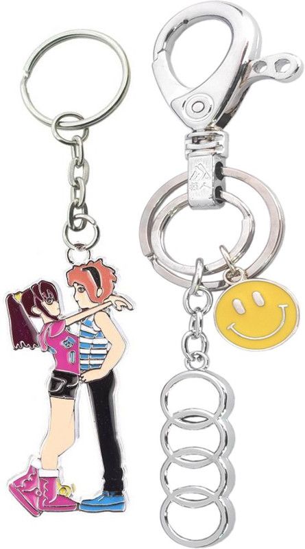 MGP FASHION Double Ring Locking Unique Key Chain