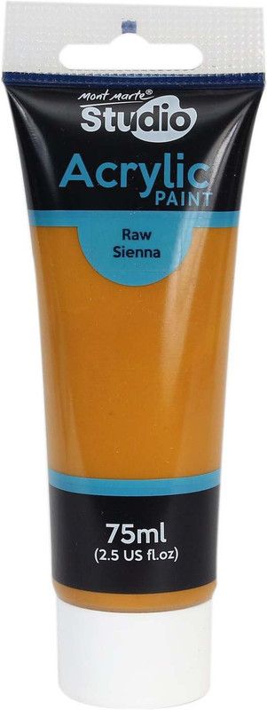 Mont Marte Acrylic Colour 75ml- Raw Sienna  (Set of 1, Raw Sienna)