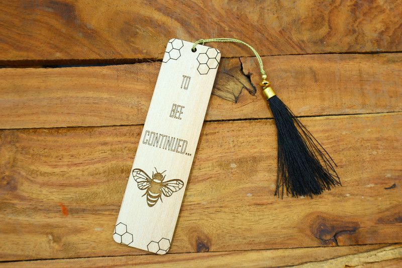 style works To Be Continue Wooden Bookmark || Bookmark with Custom Message Wooden Bookmark Bookmark  (Perfect Gift for Teacher, Beige)