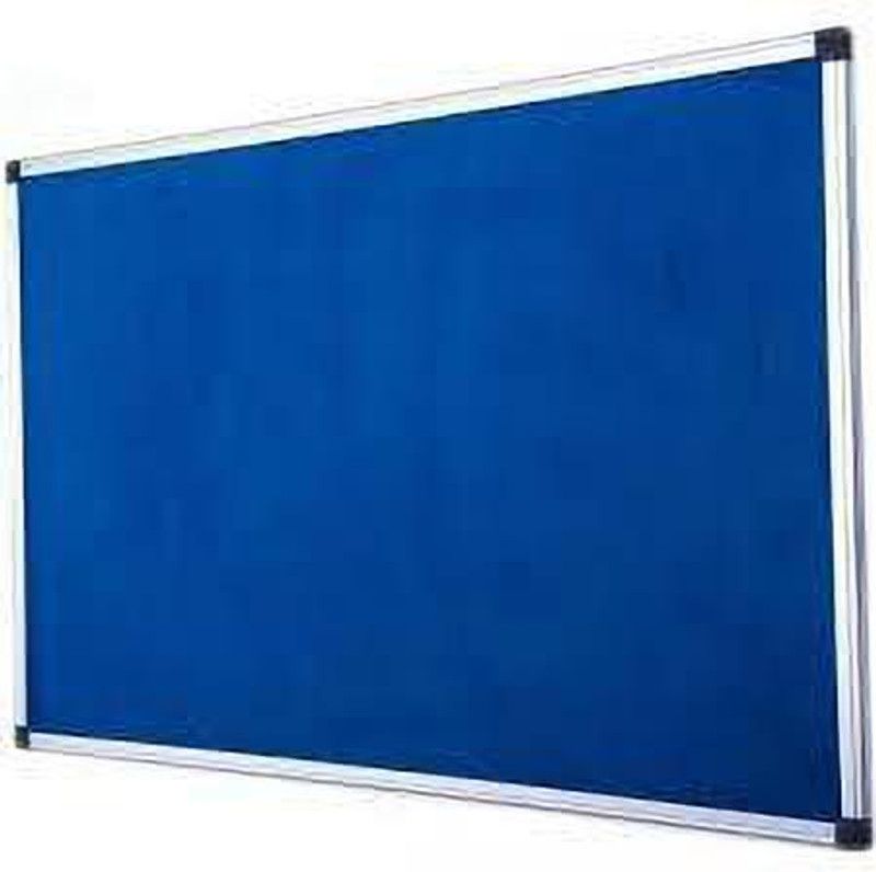 Raman Bihari Industries Nova Channal Hangging Blue Colour Pin Board 1X1.5 Feet Board, Cloth Bulletin Board  (blue)