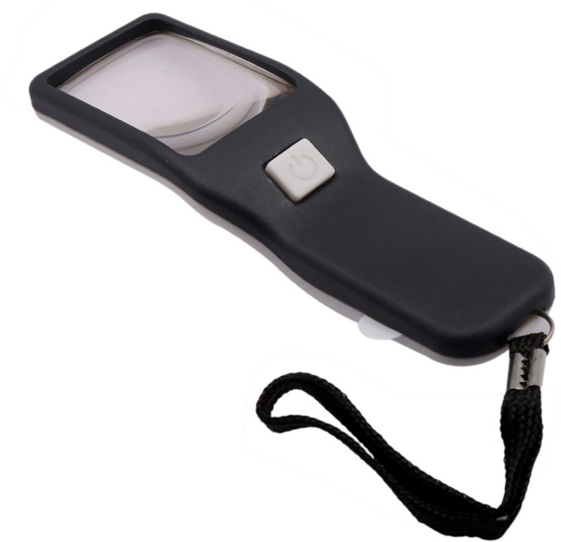 Bazaar Pirates Magnifier Dual 5X Magnifying Glass With LED  (White, Black)