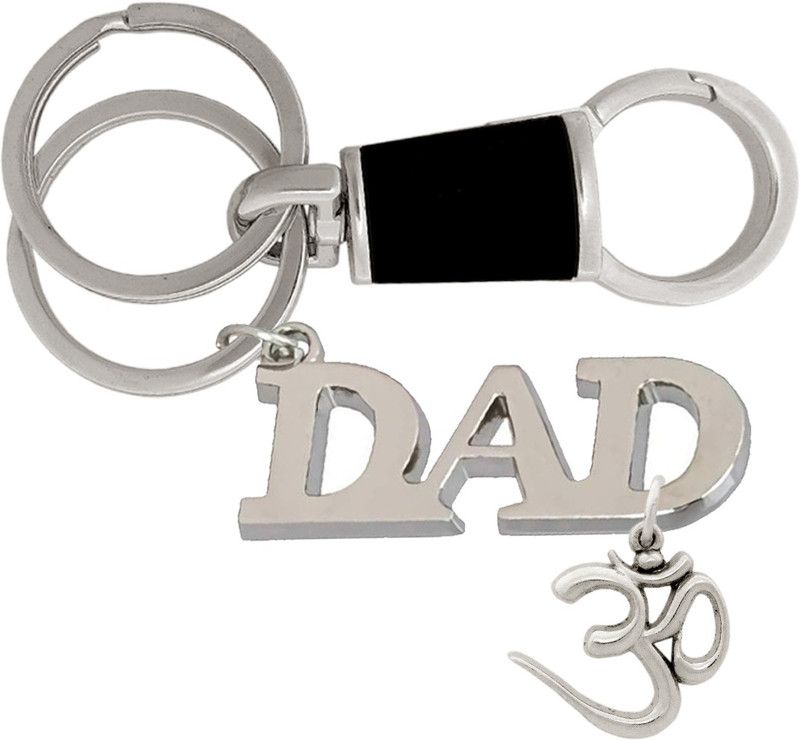 MGP FASHION High Quality Metal I Love Dad OM Pendant Parents Anniversary Fathers Day Family Gift Locking Hook Keyring Key Chain