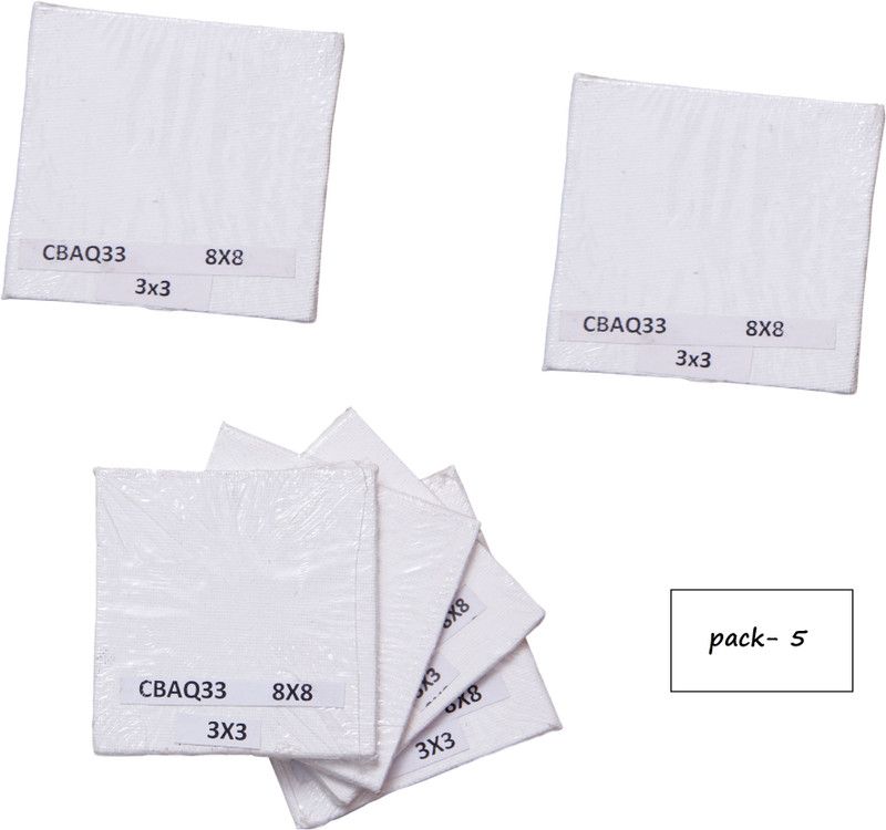 NOZOMI 01 Cotton Soft Touch Board Canvas (Set of 5)  (White)
