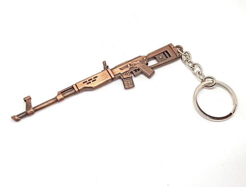 ALA Metal Premium Chain SLR Gun Keychains for Men And Women Key Chain Key Chain
