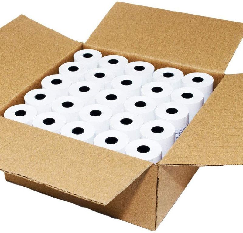 BIS POS THERMAL PAPER ROLL 57MM X 15MTRS 50 gsm Thermal Paper  (Set of 25, White)