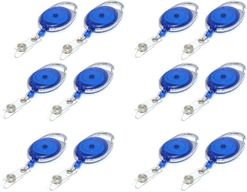 Box 18 Plastic ID Badge Reel  (Pack of 12)