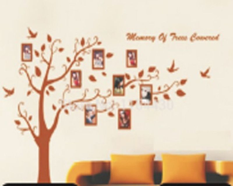UD Unique Decor Family Plant 90056 Designer Wall Stencil Reusable Wall Painting Stencil for Home / Office Decoration Wall Stencil Stencil  (Pack of 1, Taxture)