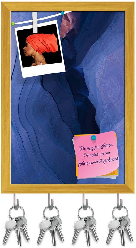 Artzfolio Antelope Canyon Navajo Nation, Arizona Pinboard & Key Hooks Golden 12x17.6inch Cork Bulletin Board  (Multicolor 12 x 17.6 inch (30 x 45 cms))