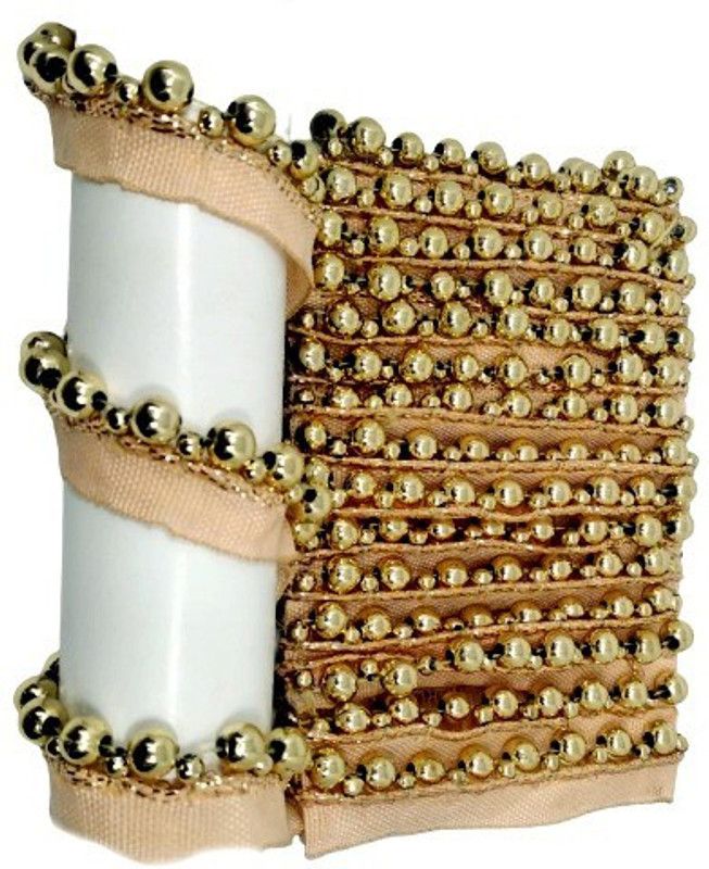 CHANCY ANSHI Golden Moti Lace Lace Reel  (Pack of 1)