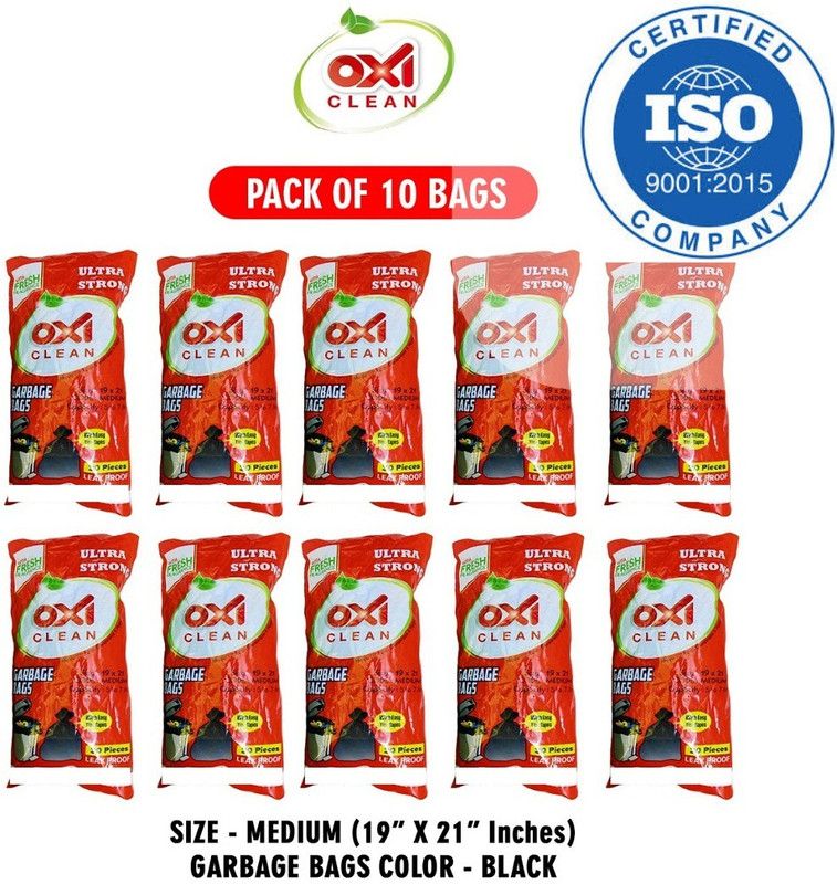 Oxi Clean grblm010 Medium 10 L Garbage Bag  (10Bag )