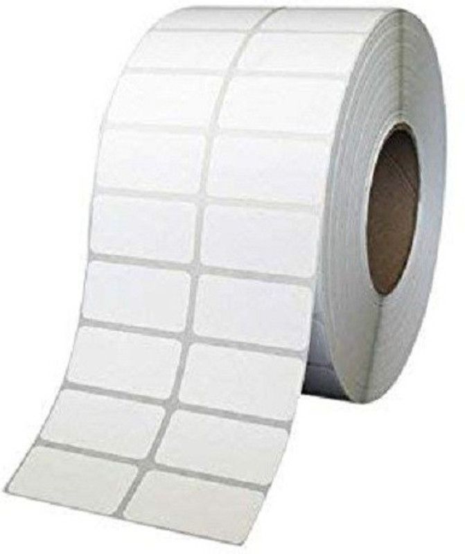 SKYZONE Barcode Labels 50x25 MM, 4000 Labels In 1 Roll Self-Adhesive Paper Label  (White)