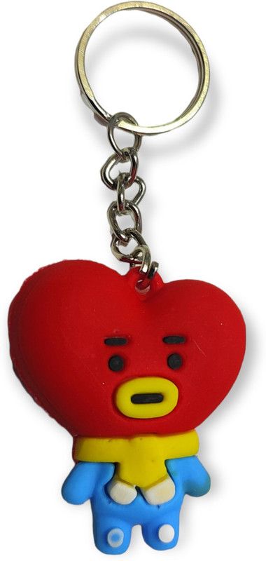 Jdp Novelty JdpNovelty Silicon BTS Band Keychain Cartoon Version Get any 1 pcs Random Key Chain