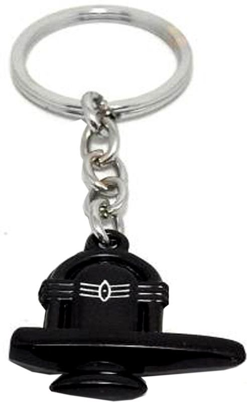 ZZZ Fashion Lord Shiva /Mahadev/Shanker Shivling (Sliver Colour) Attractive and Antique God Key Chain (Double Sided Design) High Quality Metal for Car, Bike Men, Women, Girl, Boy, Gift Office Keyring Key Chain