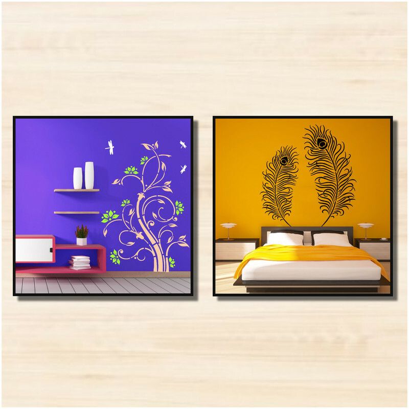 JAZZIKA Wall Stencils (Size :- 16 X 24 Inch) PATTERN- 