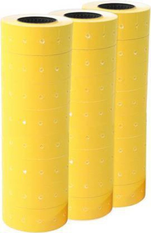 greengrow 30 Rolls Self-adhesive Paper Label (Yellow) Self-adhesive Paper Label  (Yellow)