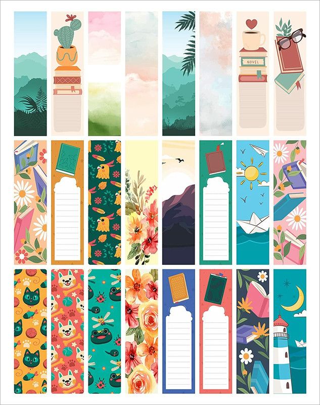 Anand Souvenir Bookmarks Set of 24 Designed for Book (Inspiration Through, Unique Quotes) Paperback Bookmark  (Mix Design, Multicolor)
