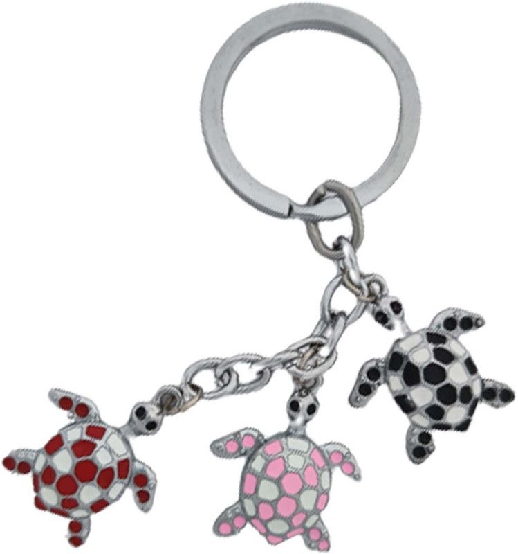 SHOKY LOOKS 3 token multicolor turtle logo original design high quality Key Chain