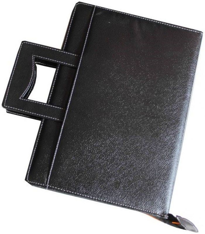 WOOFS Black Faux Leather FILE FOLDER  (Set Of 1, Black)
