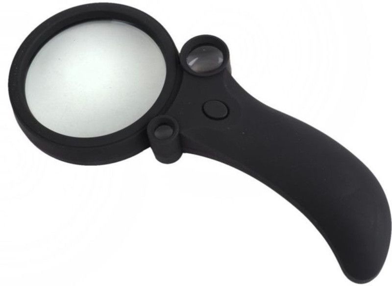 Skywalk Magnifying Glass with UV lights 2.5X4.5x25X55X Magnifying Glass with UV lights  (Black)