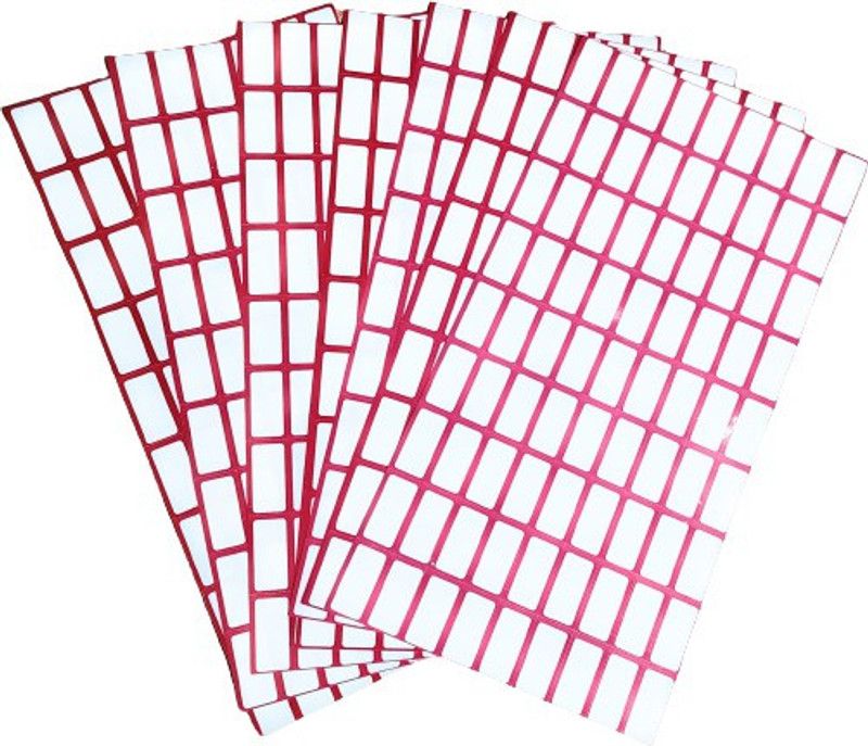 maa ashirwad store mk 10 Price Labels Paper Tag Mark Sticker Paper Label  (White, Red)