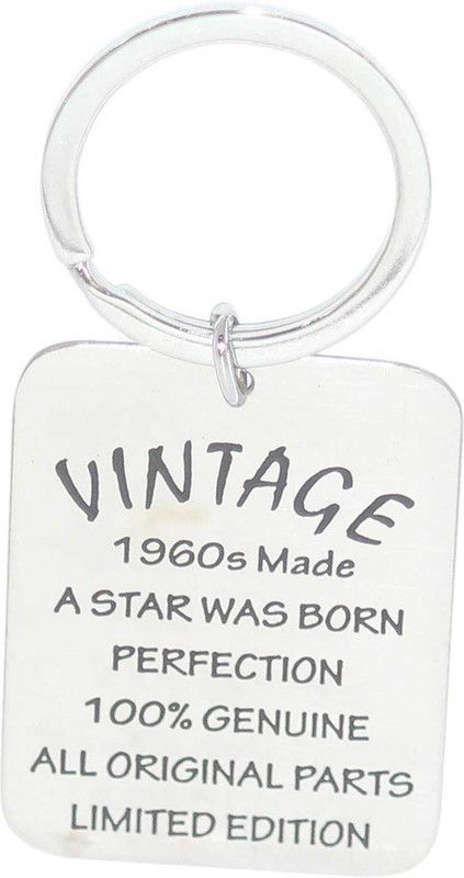 Aura Vintage Style 1960s Made Gift Key Ring For Dad Mom Grandpa Key Chain