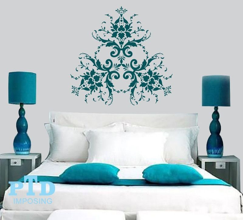 PTD imposing Damask design wall painting stencils for home decoration, washable + Reuseable stencils (pack of 1), (24 x 24 inch) Wall stencils Stencil  (Pack of 1, Wall design)