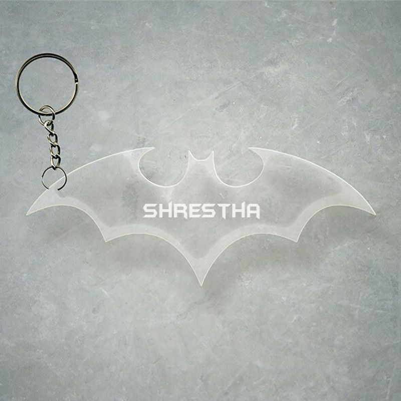 SY Gifts Batman Logo Desigh With Shrestha Name Key Chain