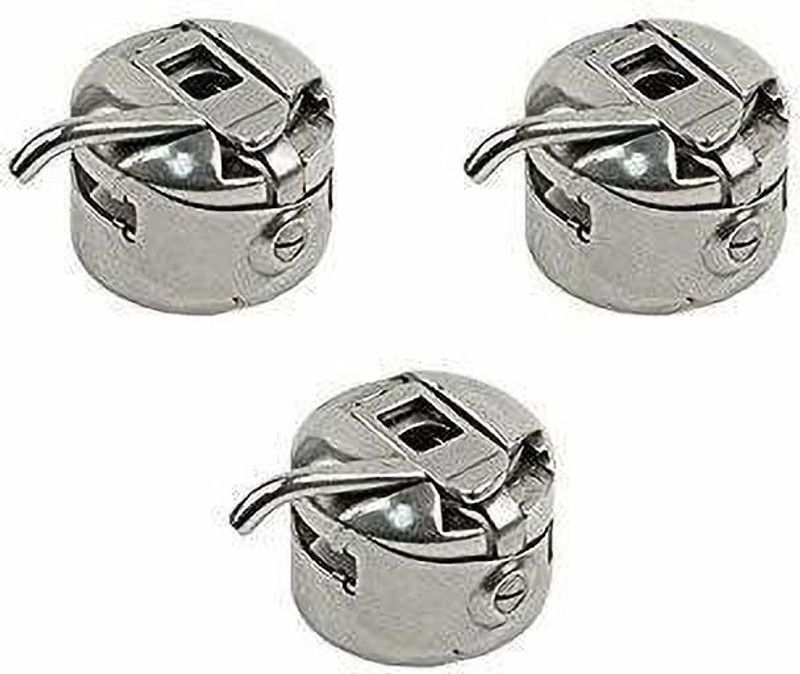 BESTLINING Metal Bobbin Case Singer, Usha, Sapna, Merritt, Brother, Zenith(SET OF 3) Sewing Kit
