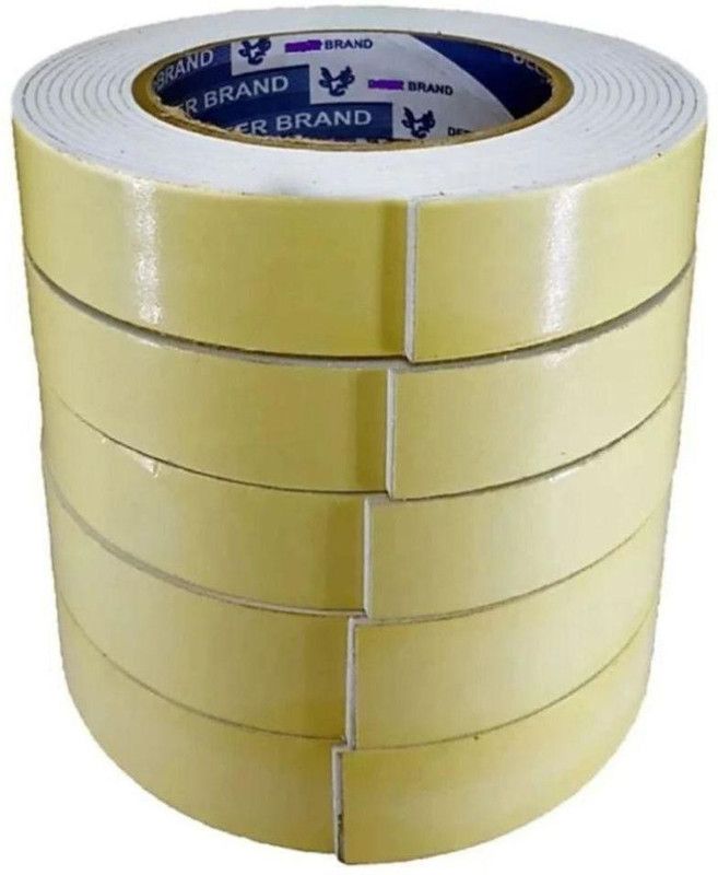 CRAFTCREWS Double Sided Handheld Double Sided Tape (Manual)  (White)