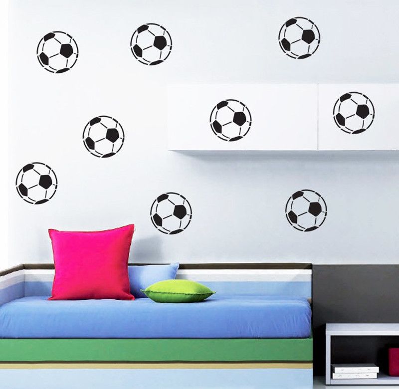 Arhat FOOTBALL E-297 GLOSSY PVC Stencil  (Pack of 1, DESIGNER MOTIFF)