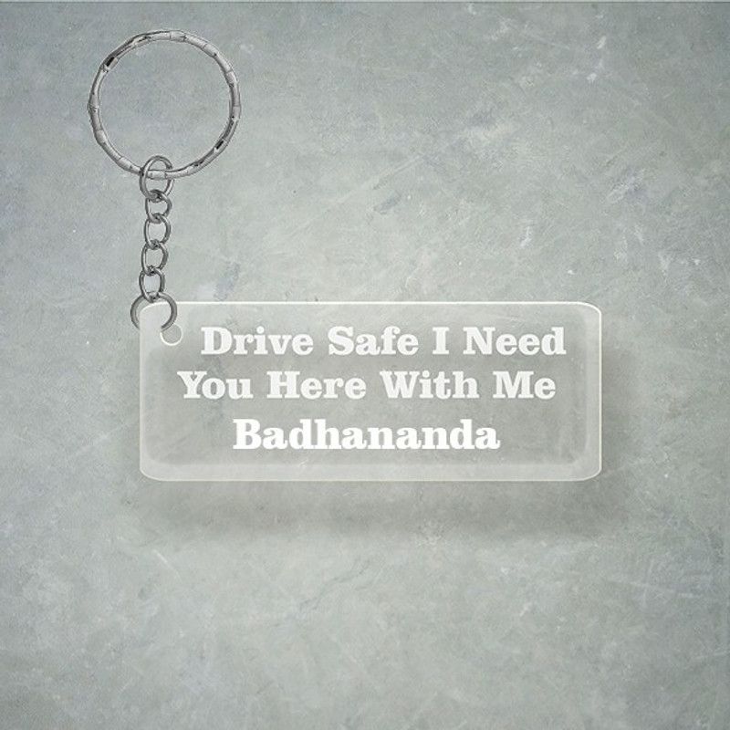 SY Gifts Drive SafeDesign With Badhananda Name Key Chain