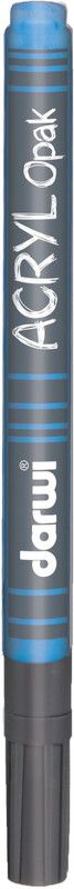 Darwi Acryl Opak Acrylic Paint Marker - 1mm Thin Tip (3 ml) - Dark Blue - Belgium  (Set of 1, Dark Blue)