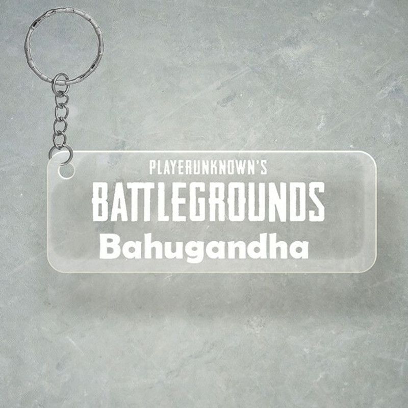 SY Gifts PUBG Design With Bahugandha Name Key Chain