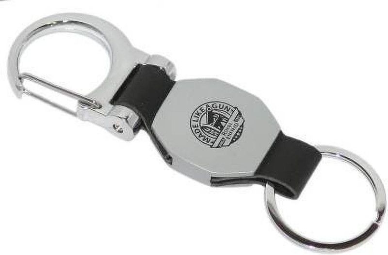 BORING Imported Leather & Metal Royal Enfield Logo Hook Key Chain