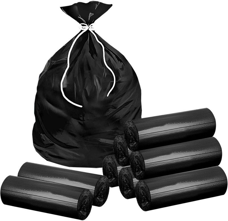 KUBER INDUSTRIES Jumbo 80 Biodegradable Garbage Bags, Dustbin Bags, Trash Bags For Kitchen, Office, Warehouse, Pantry or Washroom, 36x48 Inches (Black)-HS41KUBMART24070 Jumbo 45 L Garbage Bag  (80Bag )