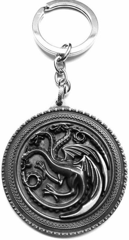 sawan shopping mart 1012Game of thrones House Targaryen Fire and Blood Three-headed Dragon Sigil Key Chain