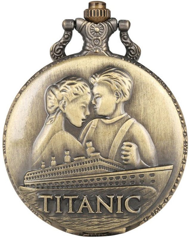 prishio Antique Steampunk Vintage Pocket Watch Metal Keychain for Gifting Titanic Key Chain