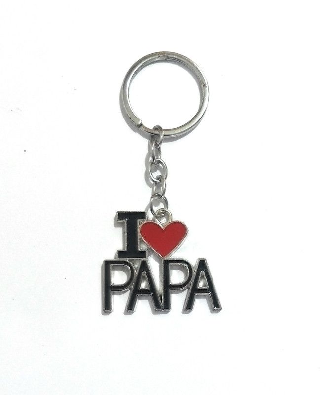 jhanvizone Fancy Metal I love papa Key Chain Ideal for Office & Home Decor Key Chain