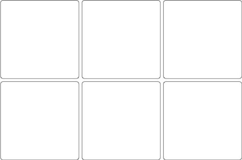 NPLABEL Blank Stickers for General Use - 75 X 75 mm, 1000 Stickers Per Packet, Self Adhesive Paper Label  (White)