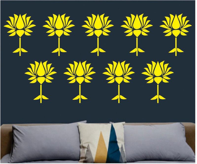 DECRONICS Modern Wall Design Stencils for Home Wall Decoration (12 inch x 12 inch) AD-ST711 (16 * 24) Inch Reusable Wall Stencil Stencil  (Pack of 1, Painting Home Decor)