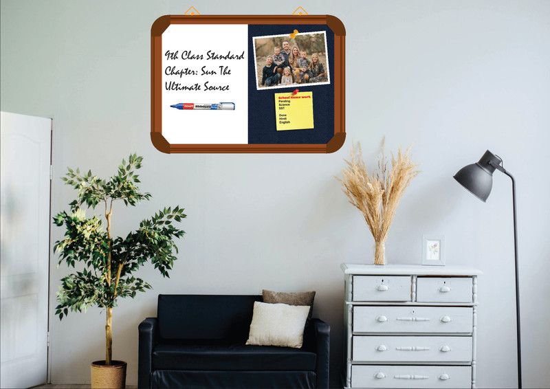 Sunway Display System NON MAGNETIC board 2*2 feet, BROWN Aluminium(INDIGO)Board CORK Bulletin Board  (INDIGO)